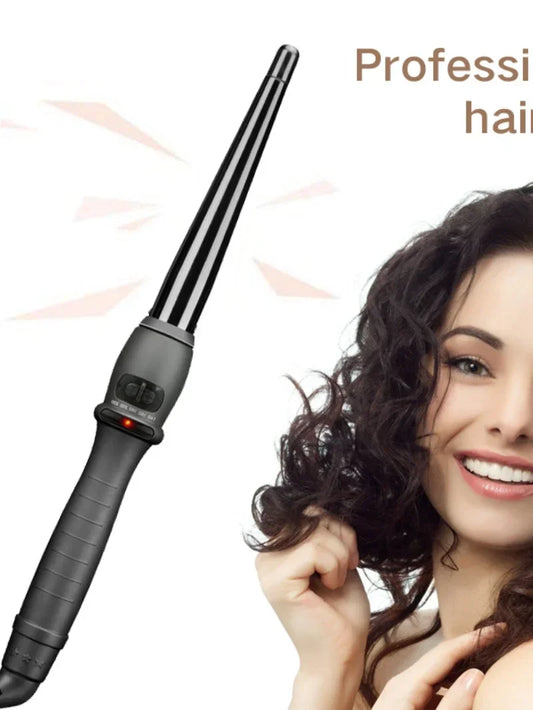 Professional Cone-Shaped Ceramic Hair Curler – Quick Heat Curling Wand for Effortless Styling