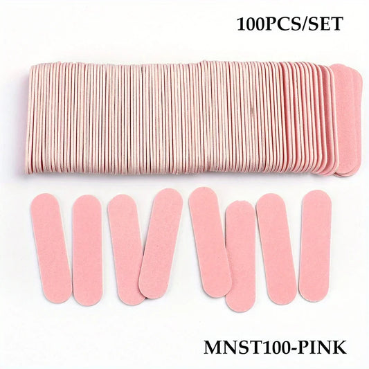 Double-Sided Mini Wooden Nail Files – Sanding Buffer Block Set for Gel Polish & Manicure