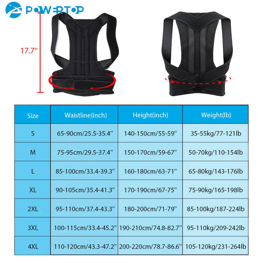Alloy Bar Posture Corrector – Orthopedic Back Brace for Scoliosis & Spine Alignment