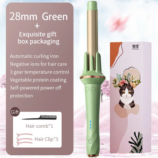 Automatic Hair Curler – 28mm/32mm Large Wave Curling Iron with Negative Ions & Fast Heating