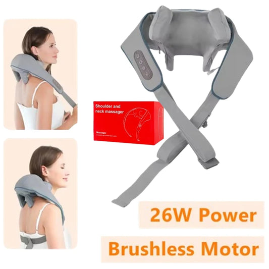 Cordless Full-Body Shoulder & Neck Massager – Deep Tissue Massage Pillow for Back, Neck & Muscle Relief