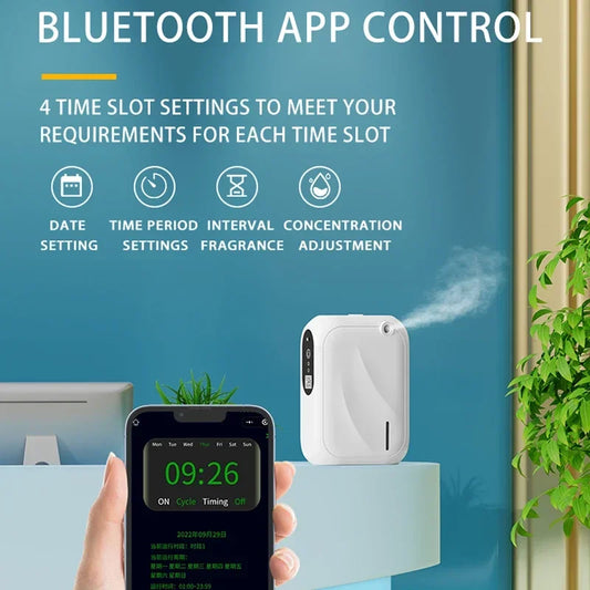 200m³ Aroma Diffuser – Bluetooth App-Controlled Scent Air Machine for Home & Office Fragrance