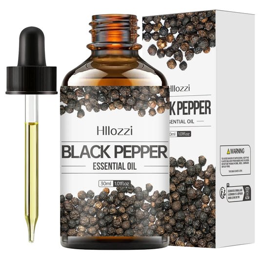 30ml Black Pepper Essential Oil – Pure Aromatherapy Oil for Stress Relief & Diffusion