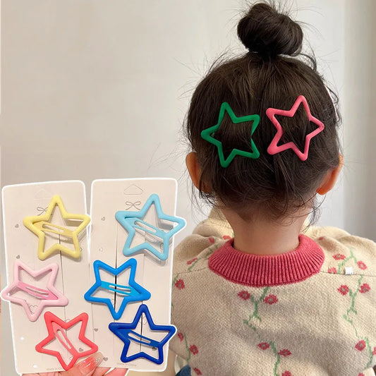 3PCS Star Hair Clip Set – Cute Hairpins for Girls, Kids & Infants (FJBJ04)