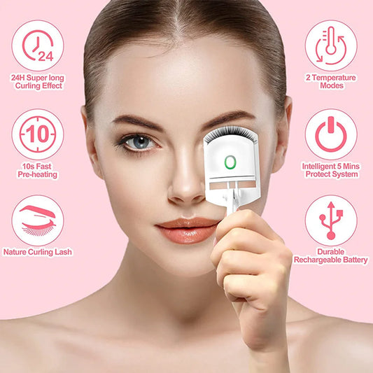 New Generation Electric Eyelash Curler – Rechargeable & Long-Lasting Lash Lift