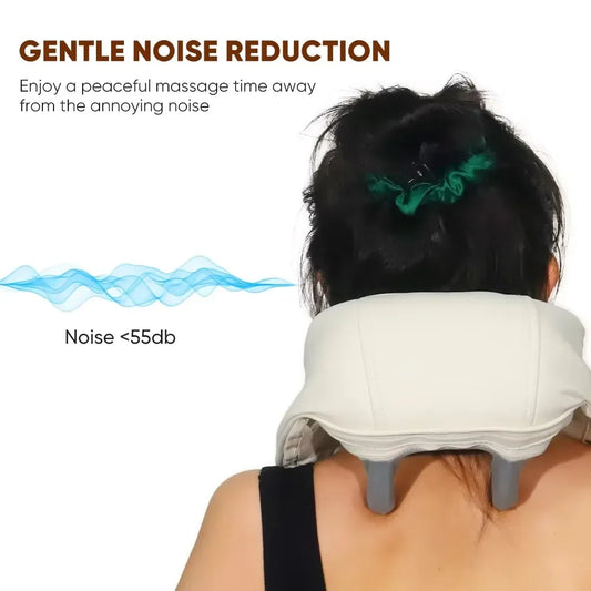 Wireless Neck & Back Massager – Shoulder Kneading Massage Shawl for Cervical & Trapezius Relief
