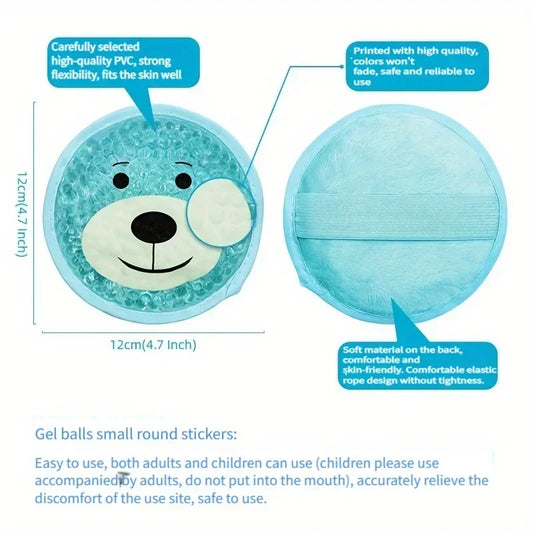 Reusable Cartoon Gel Ice Pack – Dual Hot & Cold Compress for Kids & Adults