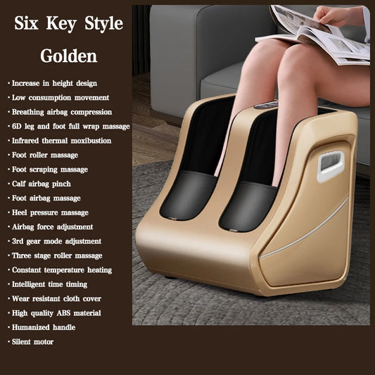 Foot Massager Machine – Red Light Shiatsu Kneading Stimulator for Foot, Calf & Leg Pain Relief
