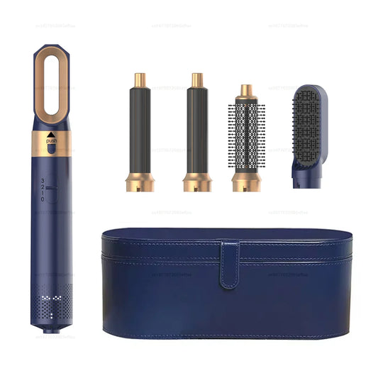 5-in-1 Hair Dryer Comb Set – Professional Hot Air Styler for Curling, Straightening & Volumizing