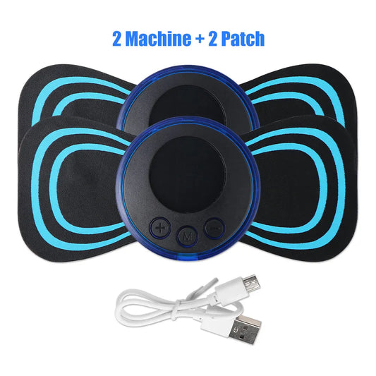 Mini Portable EMS Neck Massager – Electric Neck Stretcher & Massage Patch for Cervical Pain Relief