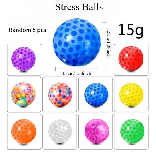3.5cm Mini Stress Balls – Squishy Sensory Fidget Toys for Kids & Adults