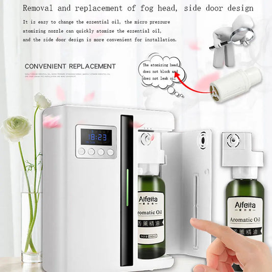 Wall-Mounted Aroma Diffuser – 160ML Scent Machine with Built-In Fan for Large Areas & Hotel-Grade Fragrance