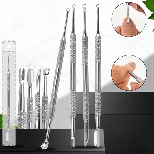 1PCS Premium Double-Headed Horseshoe Nail Tool – Stainless Steel Dead Skin Remover & Callus Trimmer