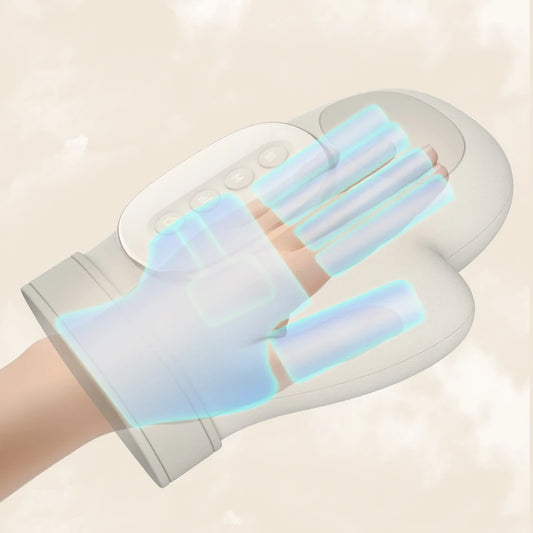 Electric Hand Massager with Airbag Compression & Heating – Cordless Glove Massager for Palm & Finger Relaxation