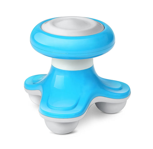 Electric Handheld Wave Vibration Massager – Mini Electric Body Massager (English Blue)