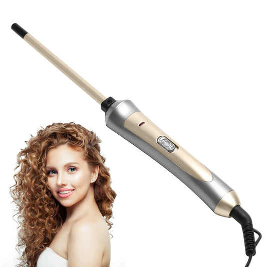 9mm Professional Hair Curling Iron – Ceramic Curler Wand for Tight Curls & Salon Styling