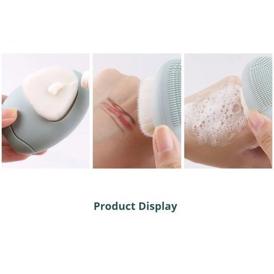 Double-Sided Silicone Facial Cleansing Brush – Skincare & Massage Tool for Deep Pore Cleansing