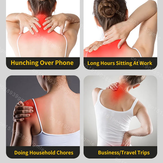 Neck & Shoulder Massager Cape – Cervical Spine & Trapezius Muscle Massager with Heat