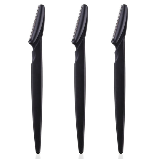 Stainless Steel Eyebrow Razors – Multipurpose Facial Hair Trimmers with Protective Cap