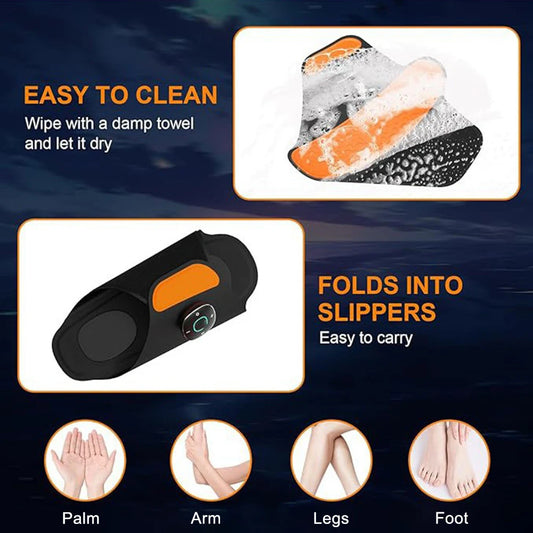 Electric EMS Foot Massager Pad – Muscle Stimulation Massage Shoes for Foot Relaxation & Circulation