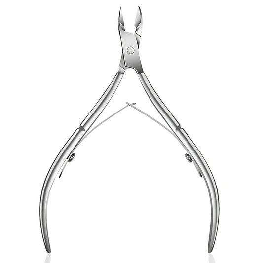 Cuticle Trimmer with Cuticle Pusher – Professional Stainless Steel Cuticle Remover & Nipper Set