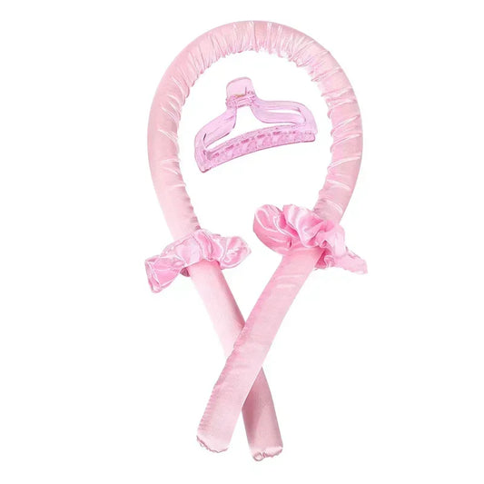 Heatless Curling Rod Headband – No-Heat Ribbon Hair Rollers for Overnight Styling