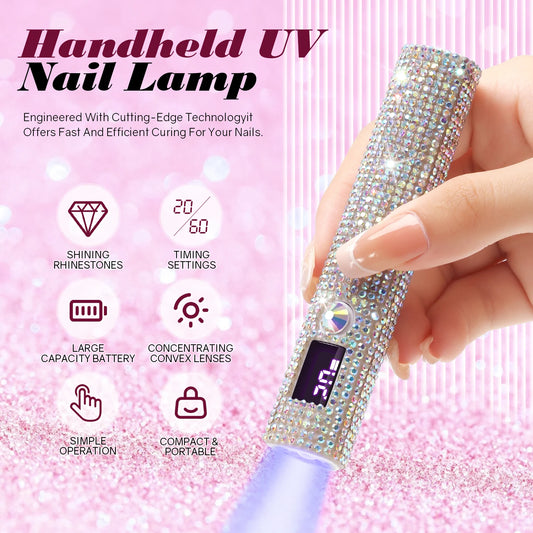 DianaBeauty Handheld Nail Dryer Lamp – UV/LED Quick Dry Nail Curing Tool for All Gel Polish