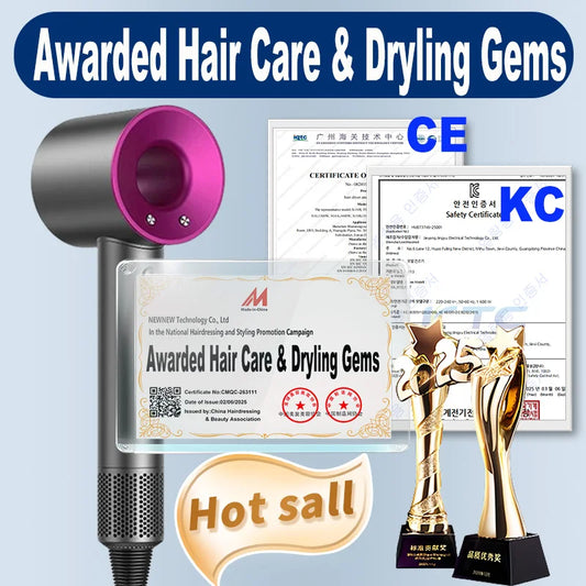 1600W Professional Leafless Hair Dryer – High-Speed Negative Ion Blow Dryer