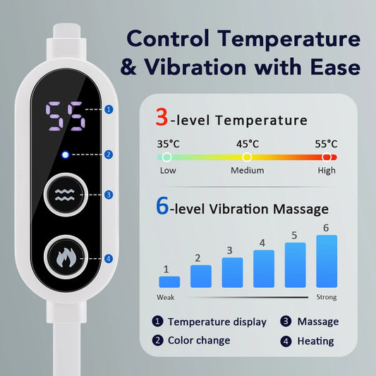 Heated Eyemask – USB Charging 3D Electric Eye Massager with Smart Timing & Sleep Shading