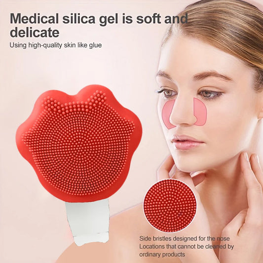 2-in-1 Silicone Facial Cleansing Brush – Soft Head for Deep Pore Cleansing & Exfoliation