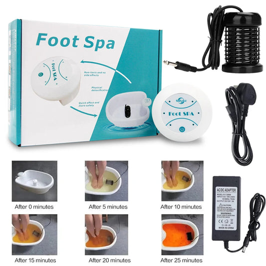Detox Ionic Foot Spa – Mini Foot Bath Massager & Body Cleanse Machine
