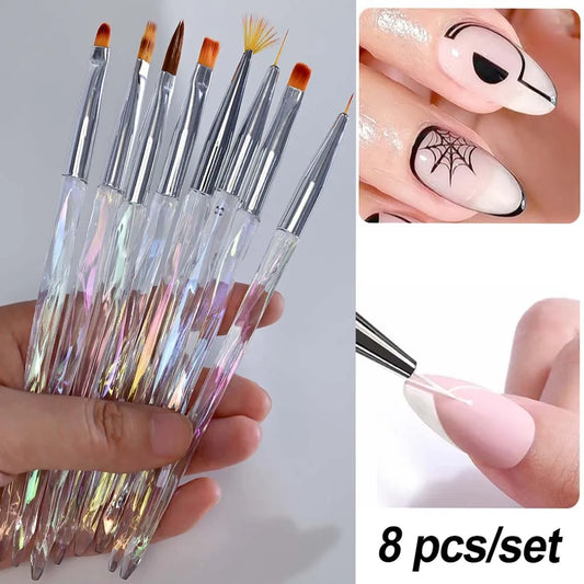 4/6/10Pcs Nail Art Stamp Pen Set – DIY Floral & Butterfly Dotting & Painting Tools