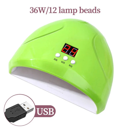 USB Nail Phototherapy Lamp – 36W UV LED Nail Curing Machine with Infrared Sensor