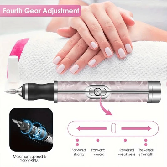 LINMANDA Electric Nail File Set – Portable Manicure & Pedicure Tool