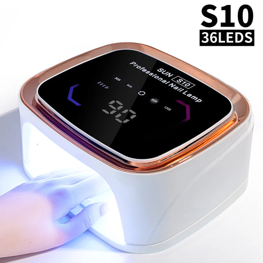 Professional Nail Art UV LED Light – Rechargeable Wireless Dryer with HD Display