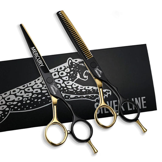 Professional 6.0-Inch Hair Scissors Set – Reversed Scissors & Laser Wire Barber Shears