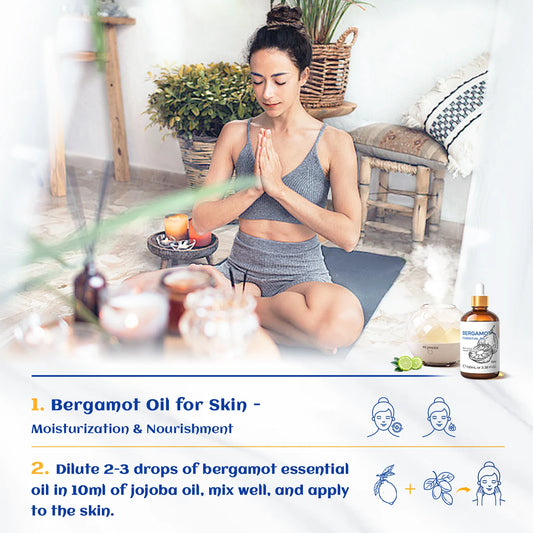 HIQILI Therapeutic Grade Essential Oil – 100ml Aromatherapy Oil for Massage & Relaxation